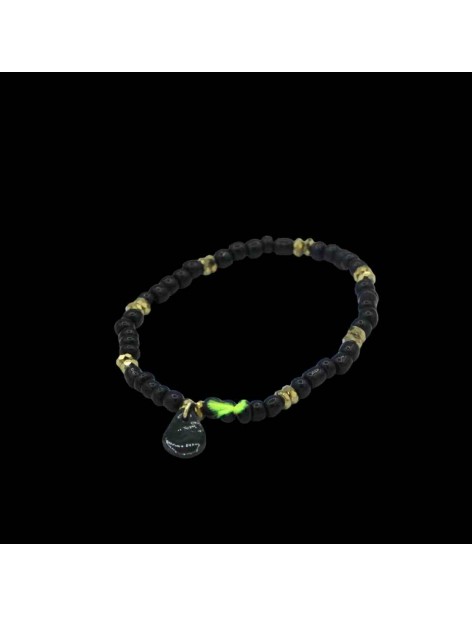 Bracelet rocailles - Tons noirs